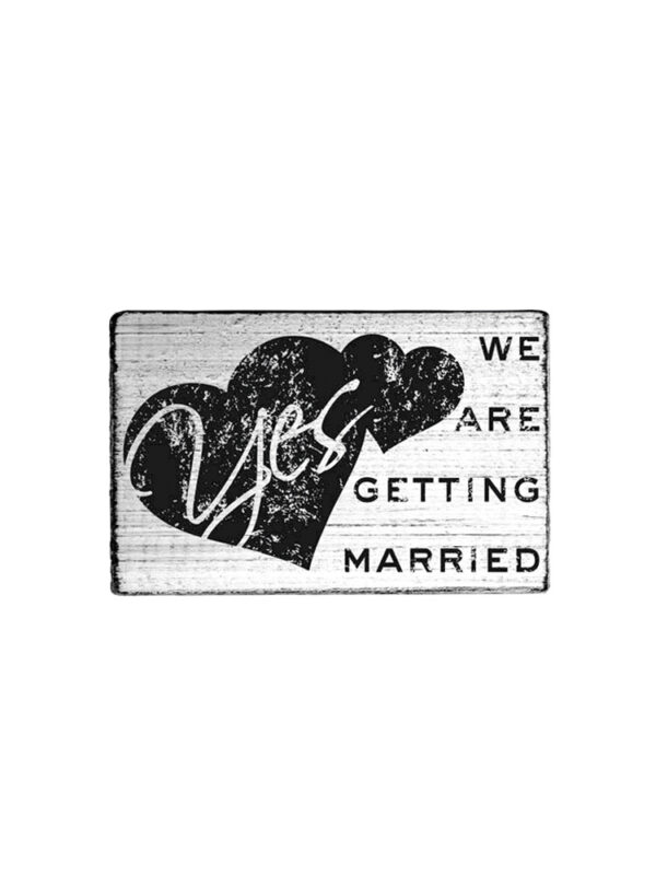 Holzstempel Vintage 70 mm x 42 mm – Wir heiraten
