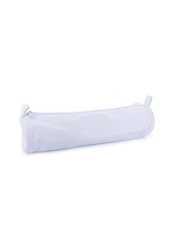 Cotton pencil case white 25 x 7cm