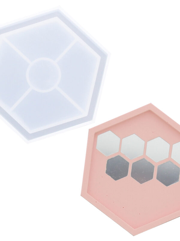 Silicone mould extra sturdy hexagonal coaster