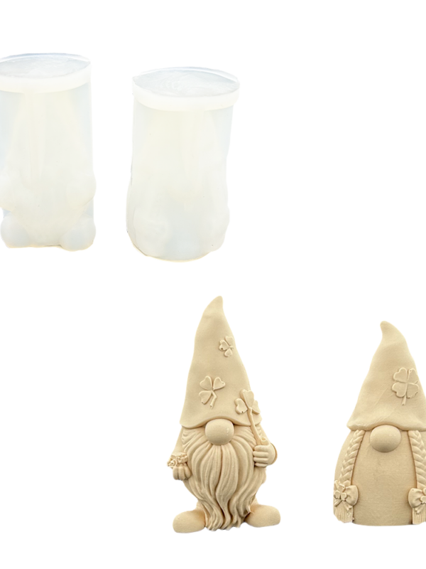 Silicone mould set gnomes (2 pcs)