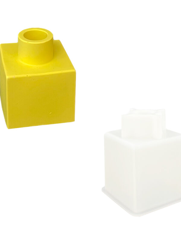 Silicone mould square vase