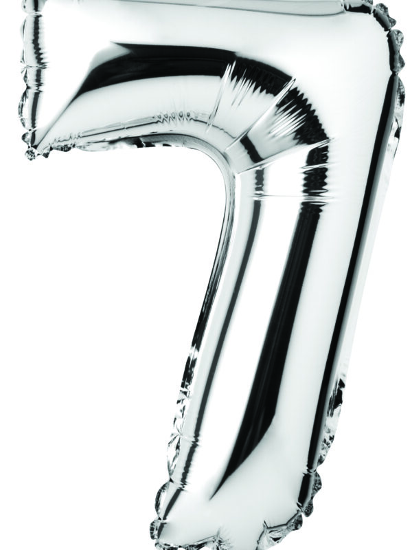 Ballon 41 cm zilver – 7