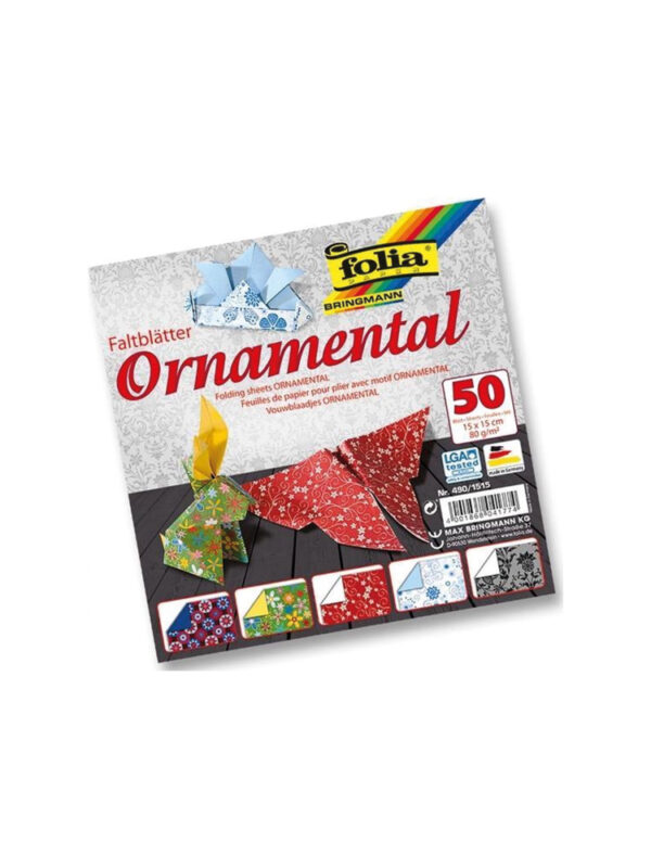 Folding paper 20 cm x 20 cm P/50 ornament
