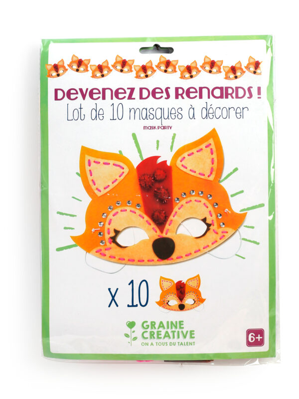 Felt mask kit – Fox (10 pcs)