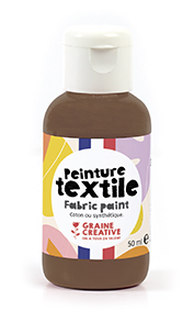 Textile paint 50 ml – Chocolate