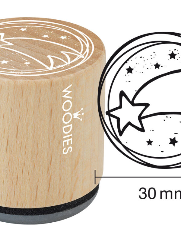 Houten stempel Woodies 30mm - Ster