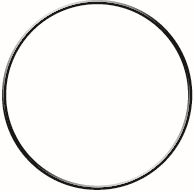 Metal ring black Ø 20 cm