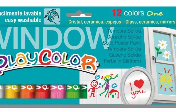 Box of 12 window solid gouache sticks one