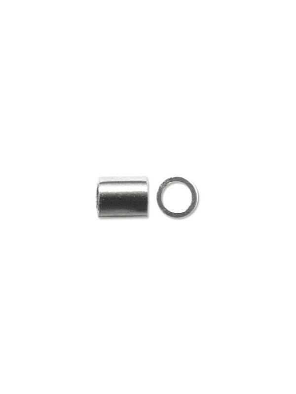 Krimpbuisjes klein verzilverd 0,5 mm 250 stuks