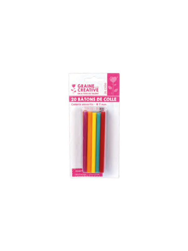 Glue sticks 7mm – Colors (20 pcs)