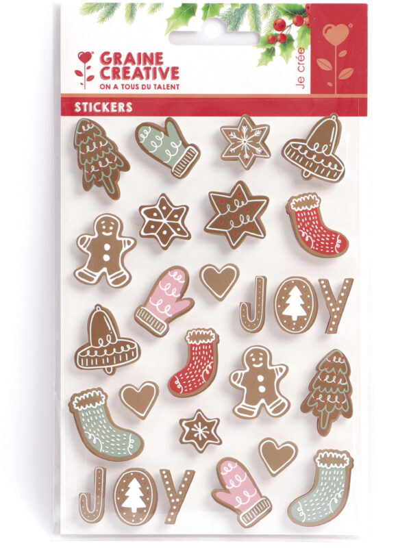 Stickers – Kerstmis & peperkoek (26 stuks)