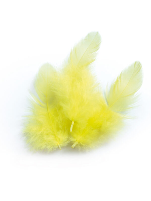 Rooster feathers 3 g 100 mm – Yellow