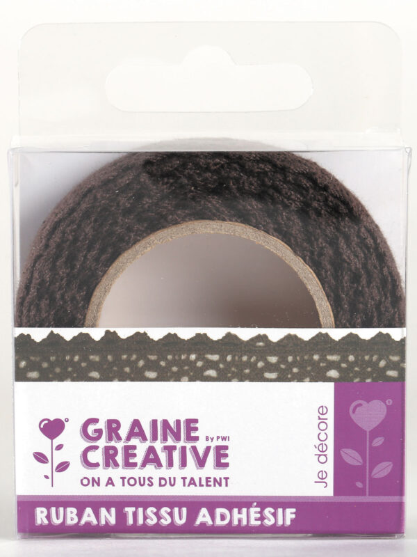 Klebe-Spitzenband schwarz 2,5 m