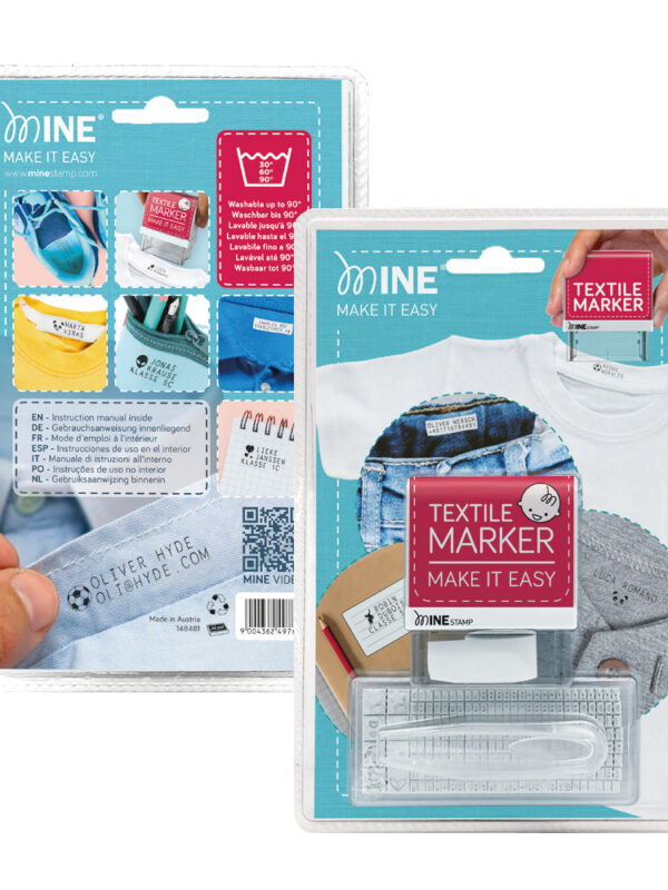 MINE textile stamp