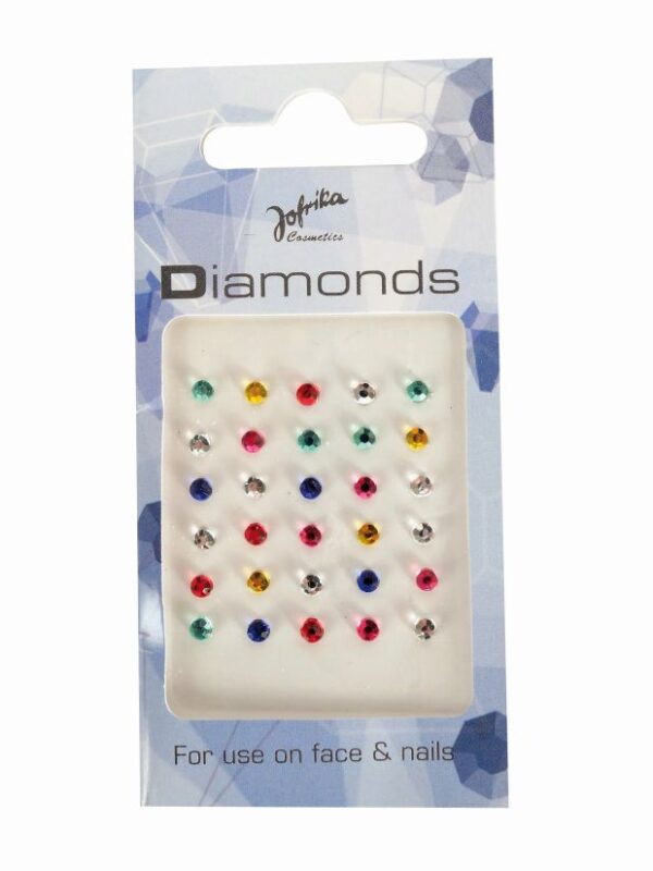 Zelfklevende juwelen – Veelkleurige diamanten (30 stuks)