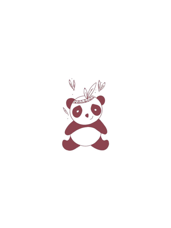 Stamp sitting panda