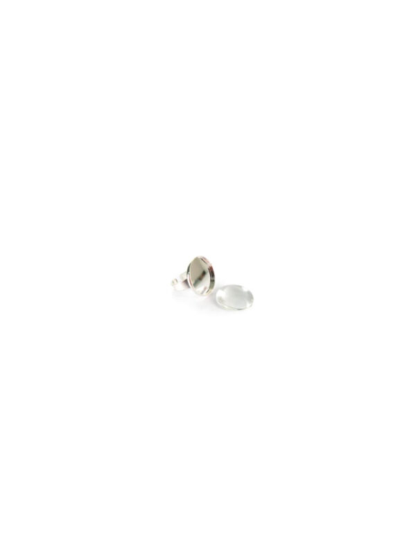 Rings and cabochons – Silver (10 pcs)