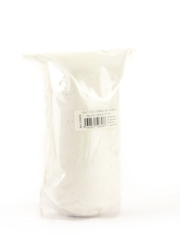 Colored sand 1 kg – Snow white no. 53