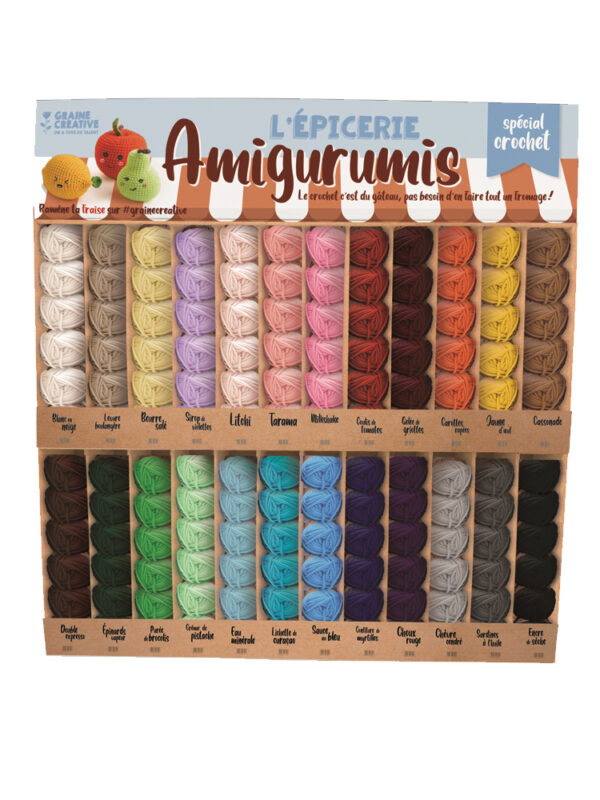 Display voor 144 bollen speciaal amigurumi-katoengaren