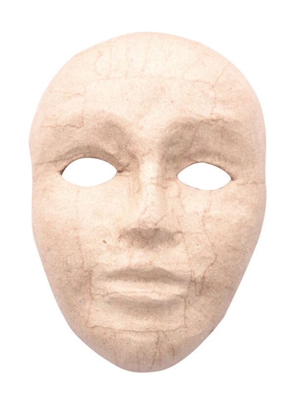 Neutral adult cardboard mask 140 x 220 x 60