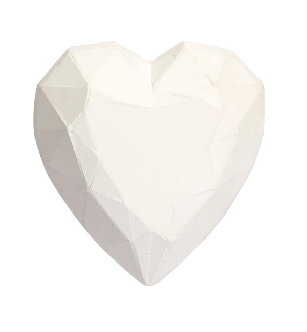 Plaster carved heart