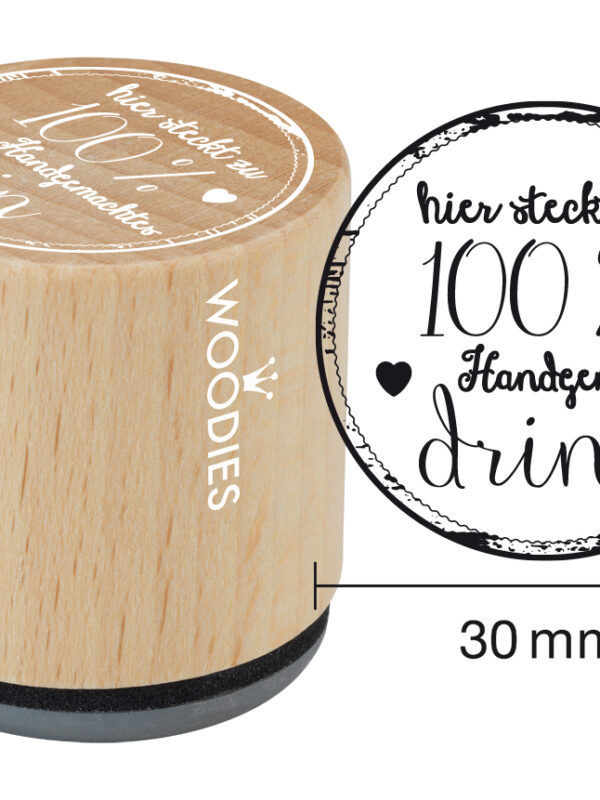 Houten stempel Woodies 30mm - Für dich gemacht