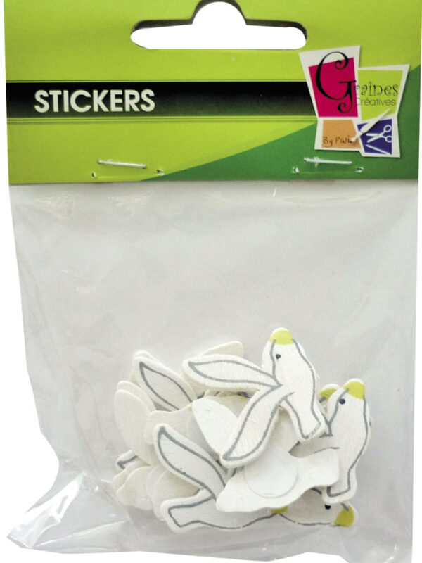 Bag of 12 decorated seagulls