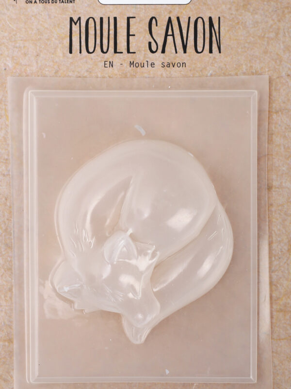 Mini soap mould 70mm x 60mm x 20mm – Sleeping fox