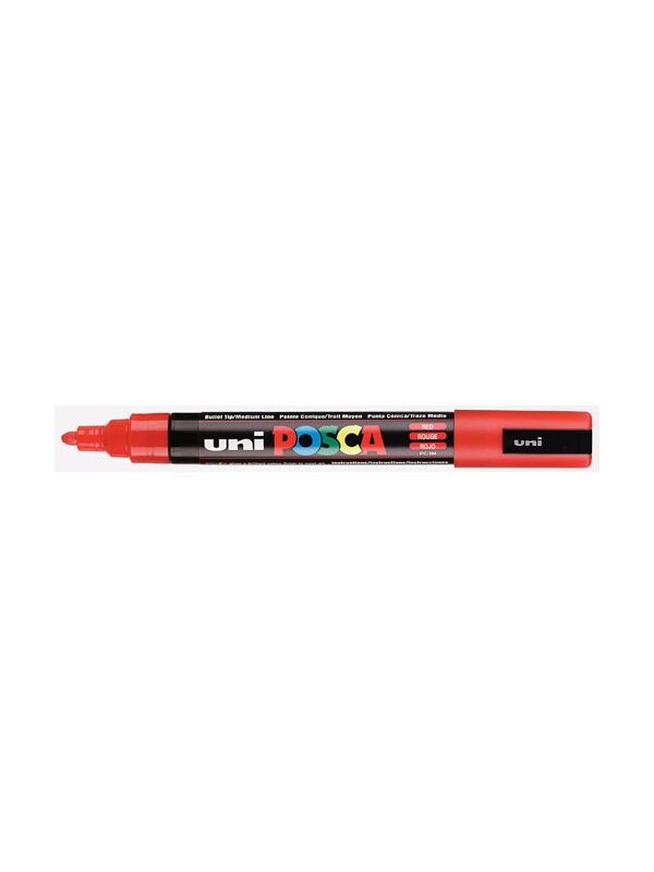 Paint marker medium conical tip - red