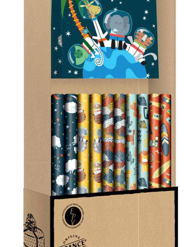 Packaging display 3 in 1 – Léo + Cosmos