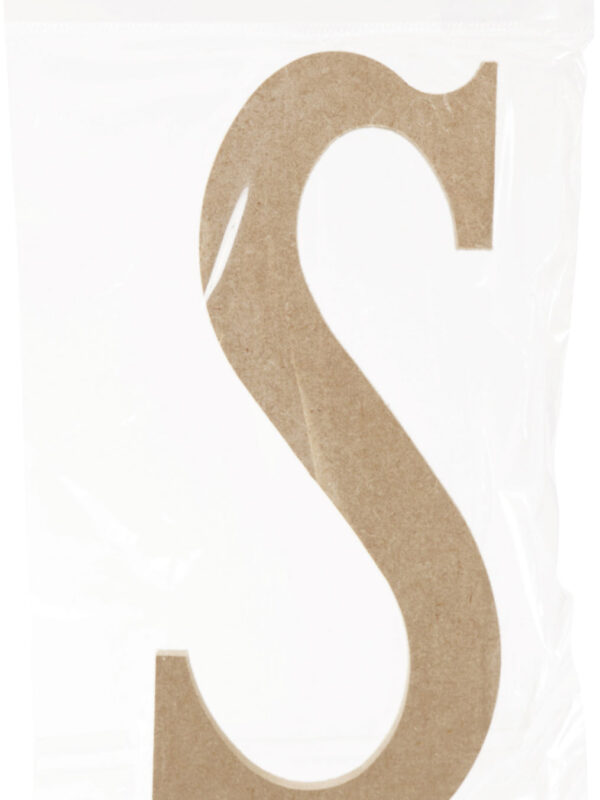 Lettre en MDF 220 mm x 12 mm - S