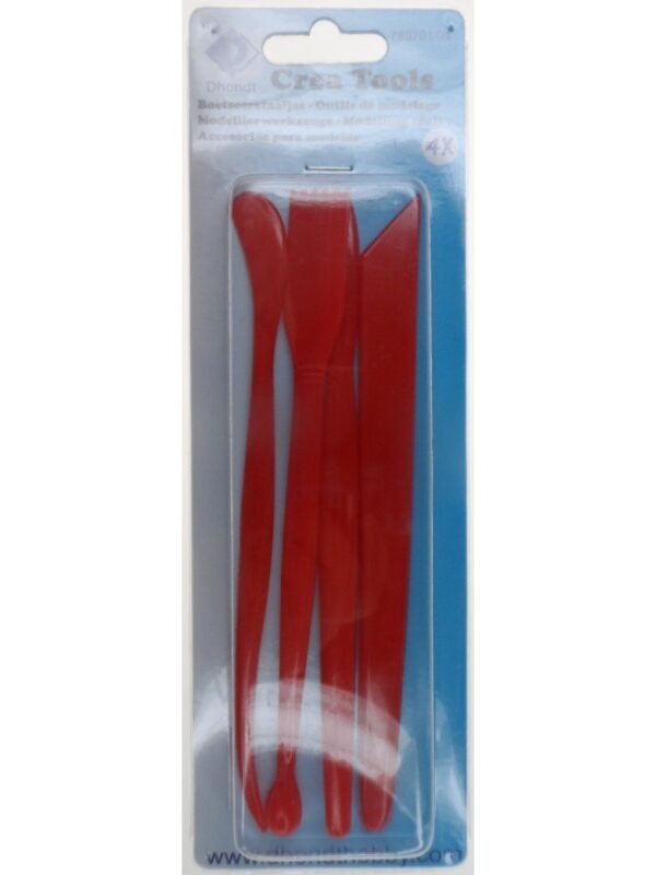 Set of 4 plastic modelling sticks