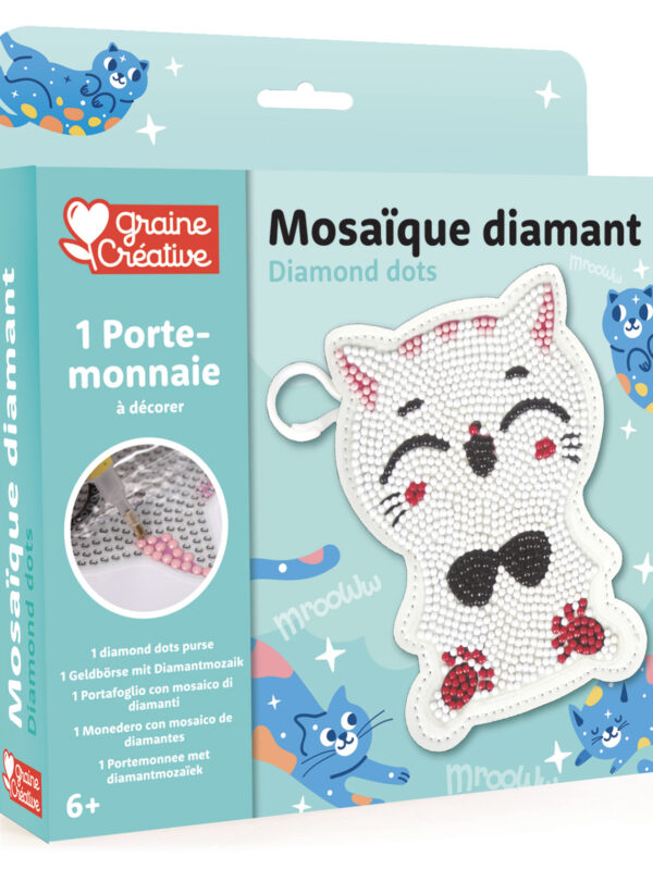 Diamond painting kit – Cat wallet