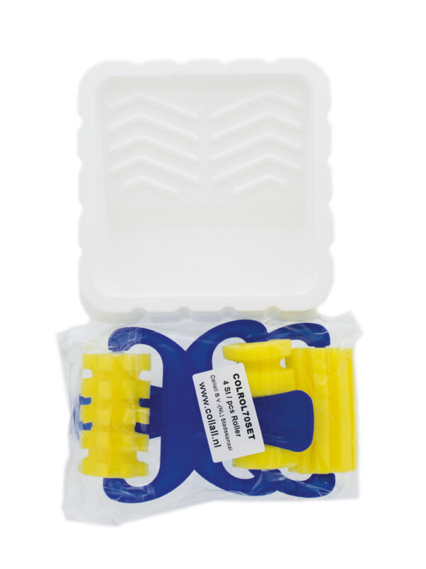 Lot de 4 rouleaux à peinture + bac