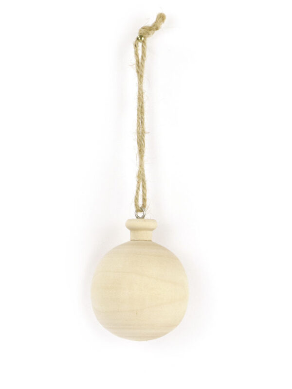 Wooden hanger 50 mm x 60 mm x 50 mm - Round ball