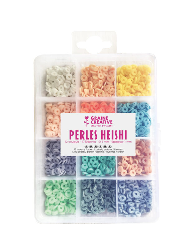 Heishi beads pastel
