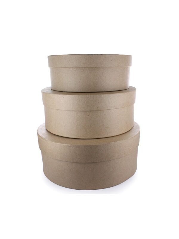 Set 3 boîtes rondes 250x100mm