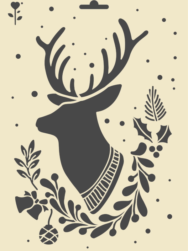 Stencil 210mm x 297mm – Reindeer