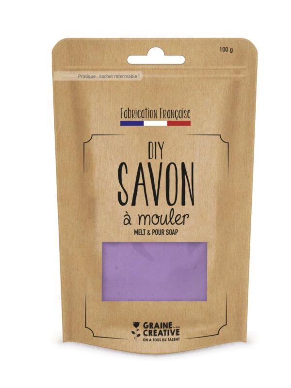 100g bar of mauve-colour soap