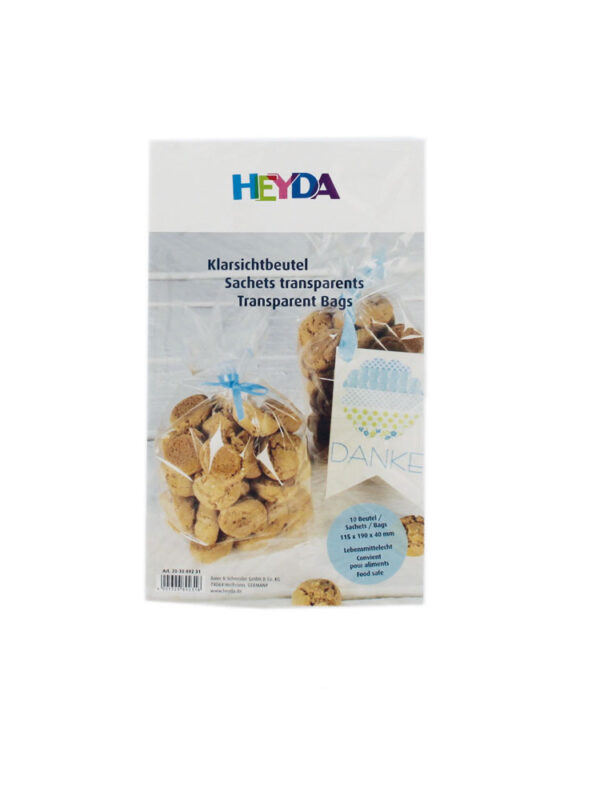 Sachet en cellophane transparent 115 x 190 mm (10 pièces)