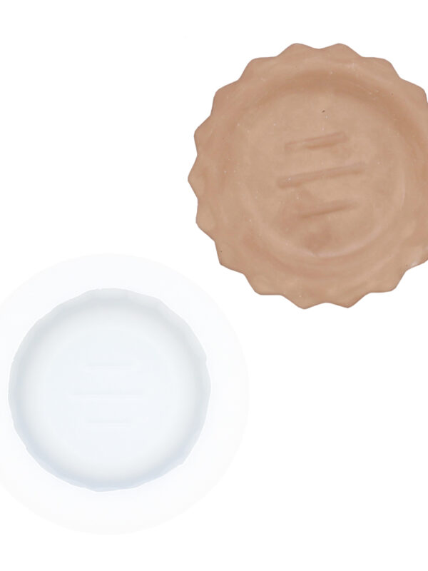 Moule en silicone rond pour porte-savon