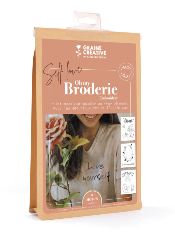Embroidery kit for clothes – Self love