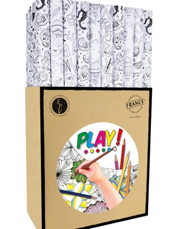 Papier d'emballage 70 cm x 2 m – Play (60 pièces)