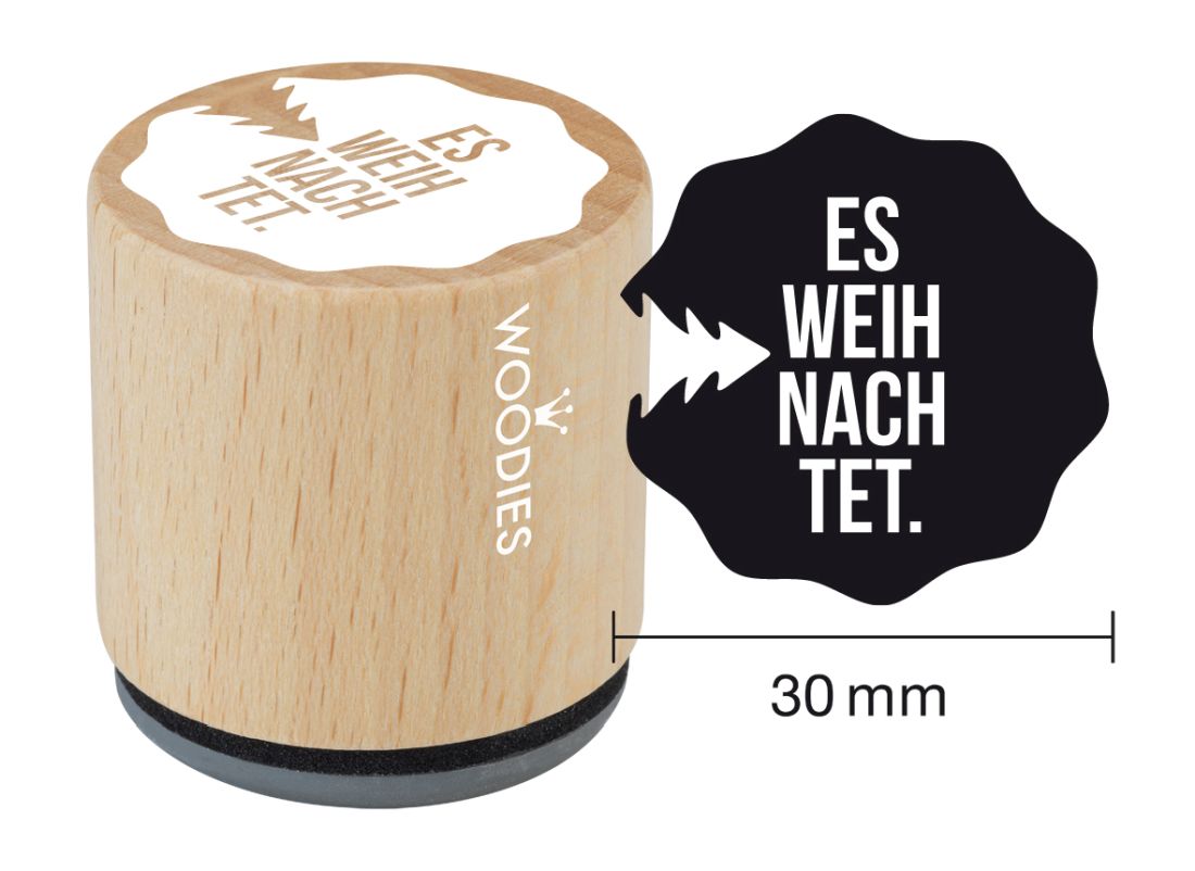 Woodies Stempel „Dieses Buch Gehört“ – FSC-Buchenholz Mit Naturgummi, UV-beständig, Made In Belgium, Perfekt Für Bücher Und Hefte